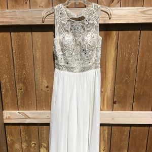 White formal gown